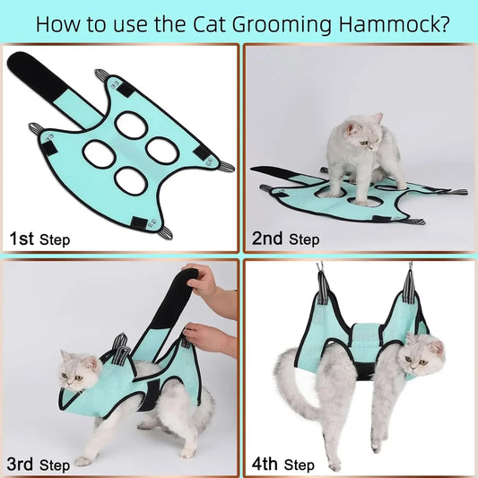 TONG New Pet Cat Grooming Hammock