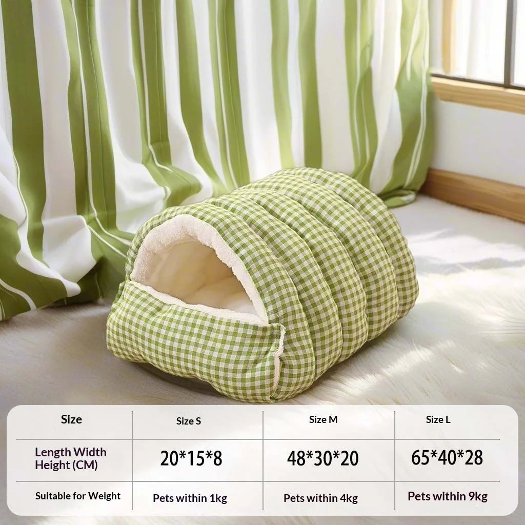 Winter Warm Cat Cave Bed