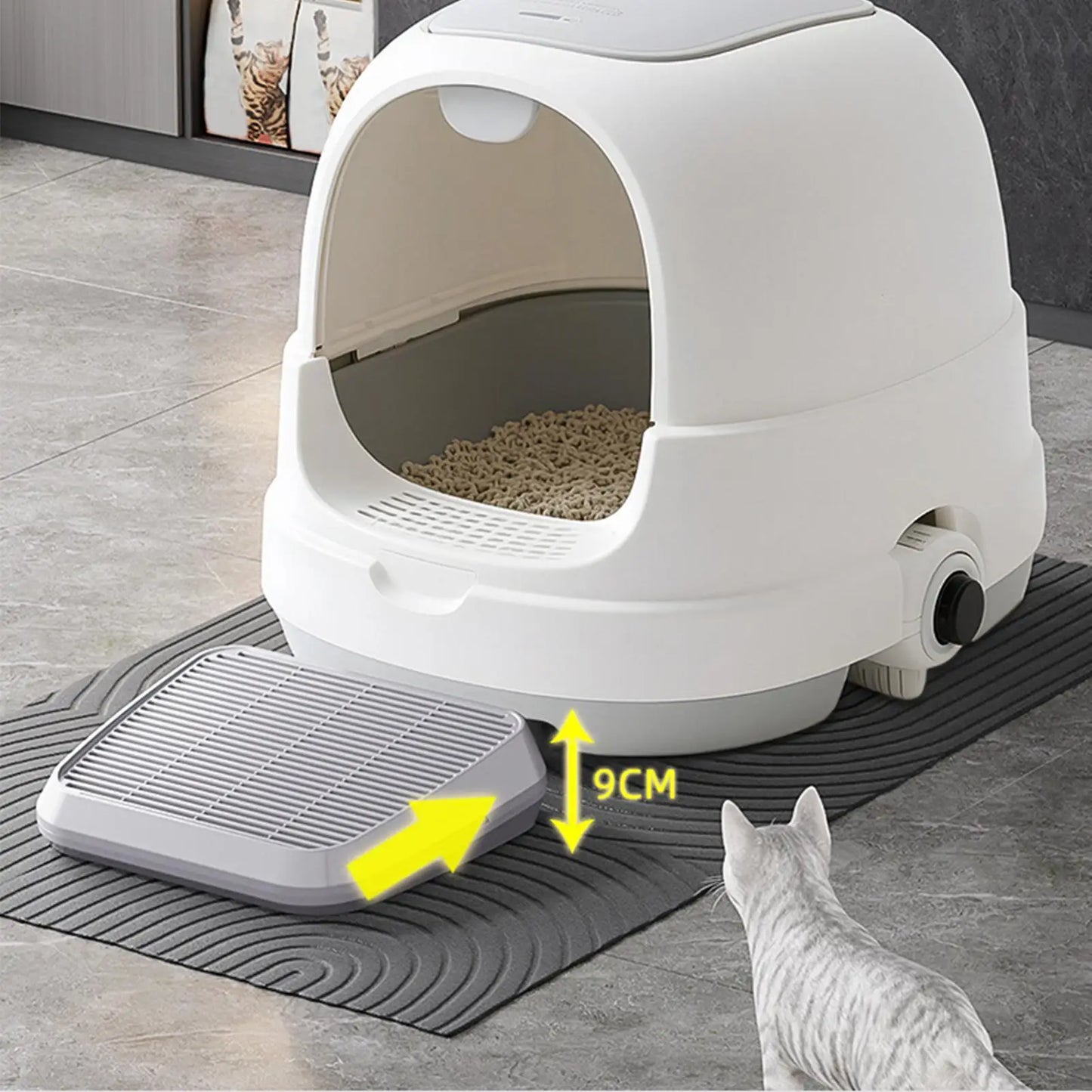 Litter Box Step Cat Litter Catcher Ramp