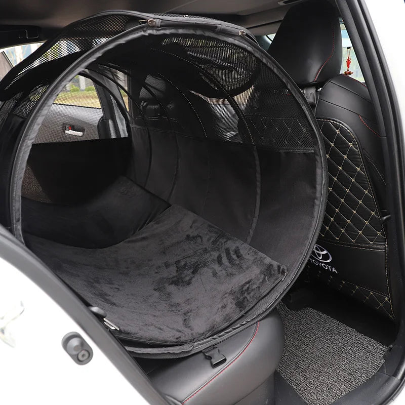 Foldable Car Mounted Dog Carriers Cage