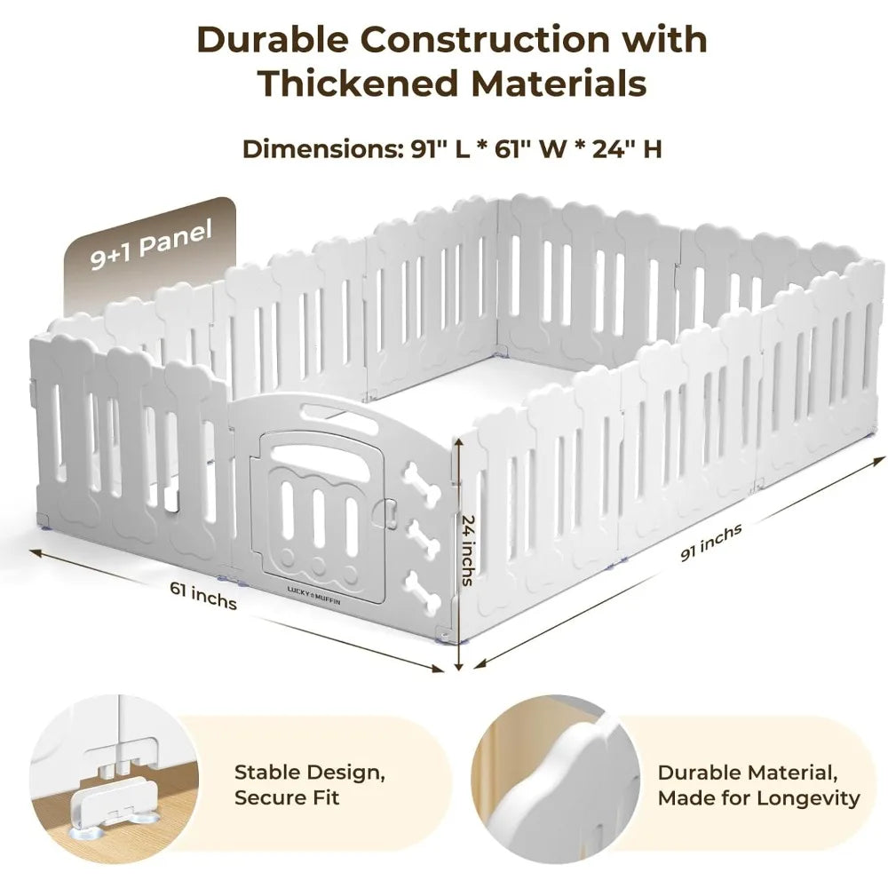 Dog Playpen with Door, 24 H,