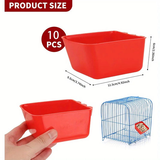 10 cage cup chicken feeding cups