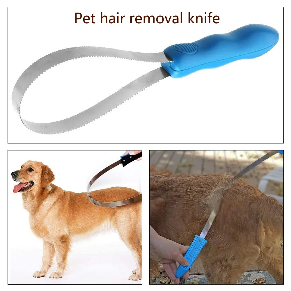 Pet Dog Horse Metal Sweat Scrape