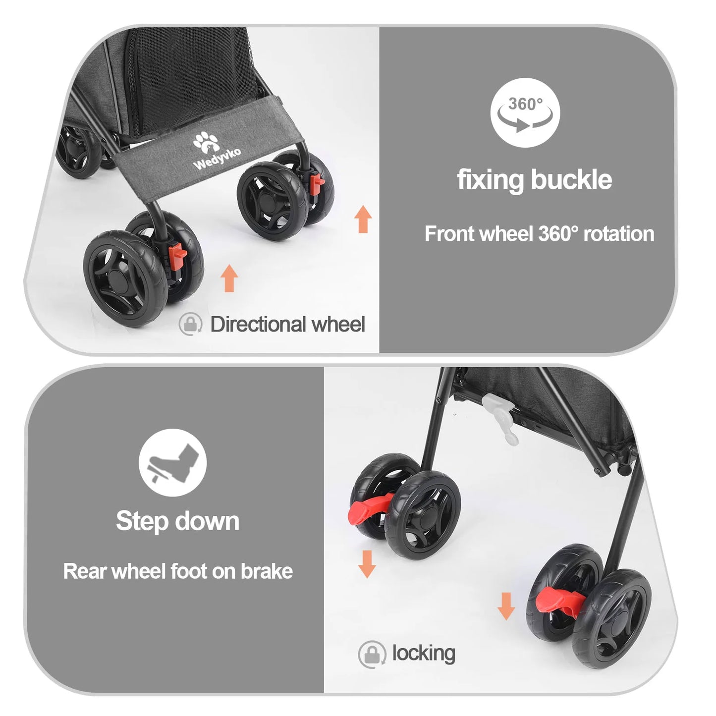 Wedyvko Pet Dog Stroller