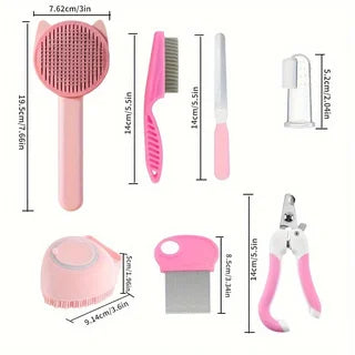 8Pcs Cat Brush Beauty Kit