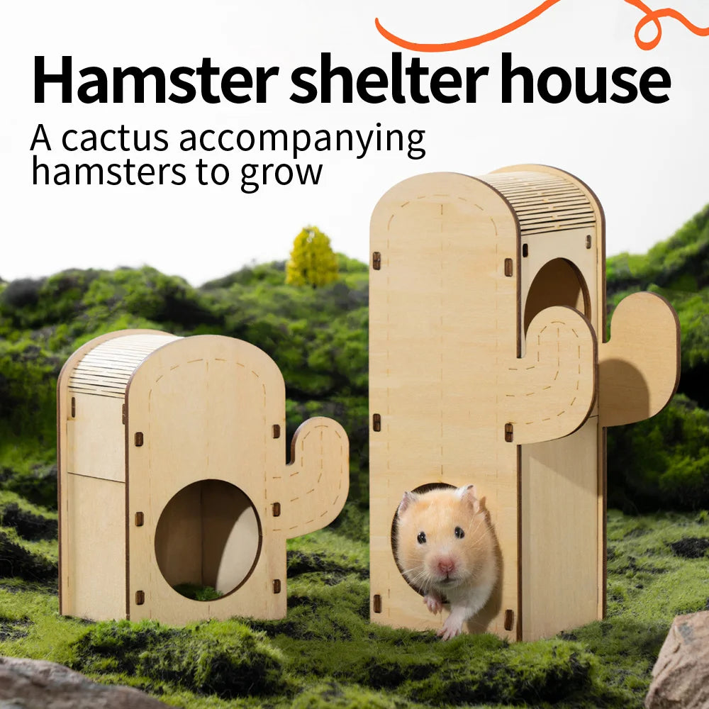 Wooden Hamster Cage