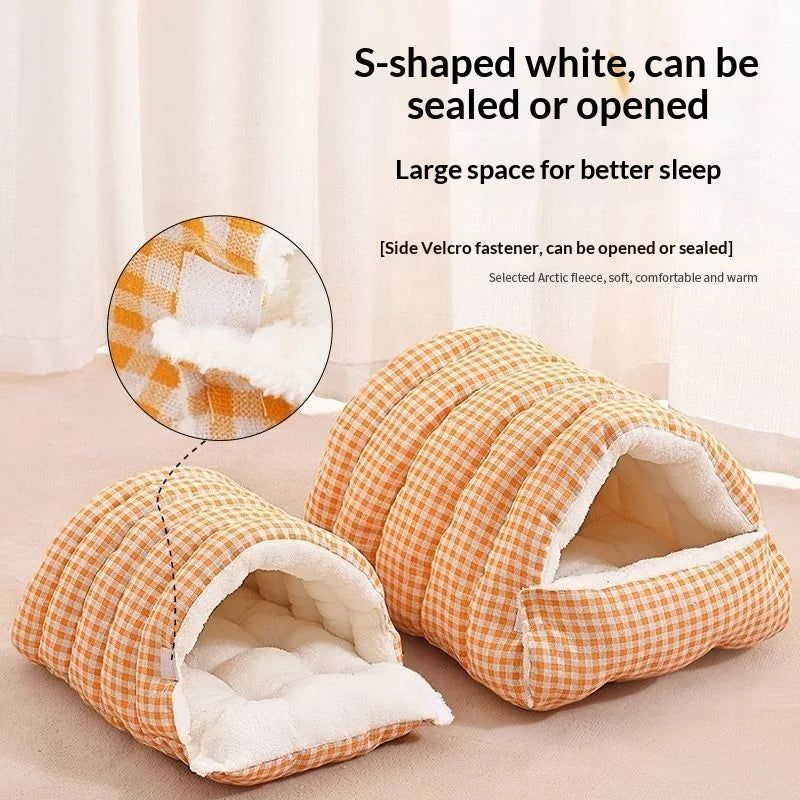 Winter Warm Cat Cave Bed