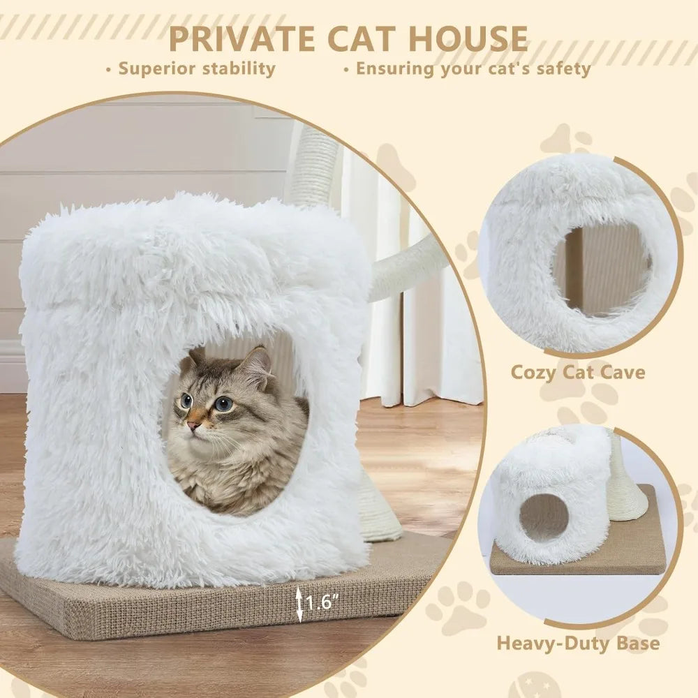 Tall Cat Tree Tower for Indoor Cats