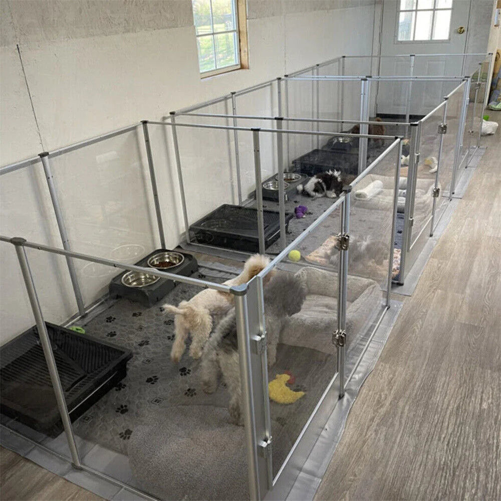 1Pc Large Acrylic Dog Playpen