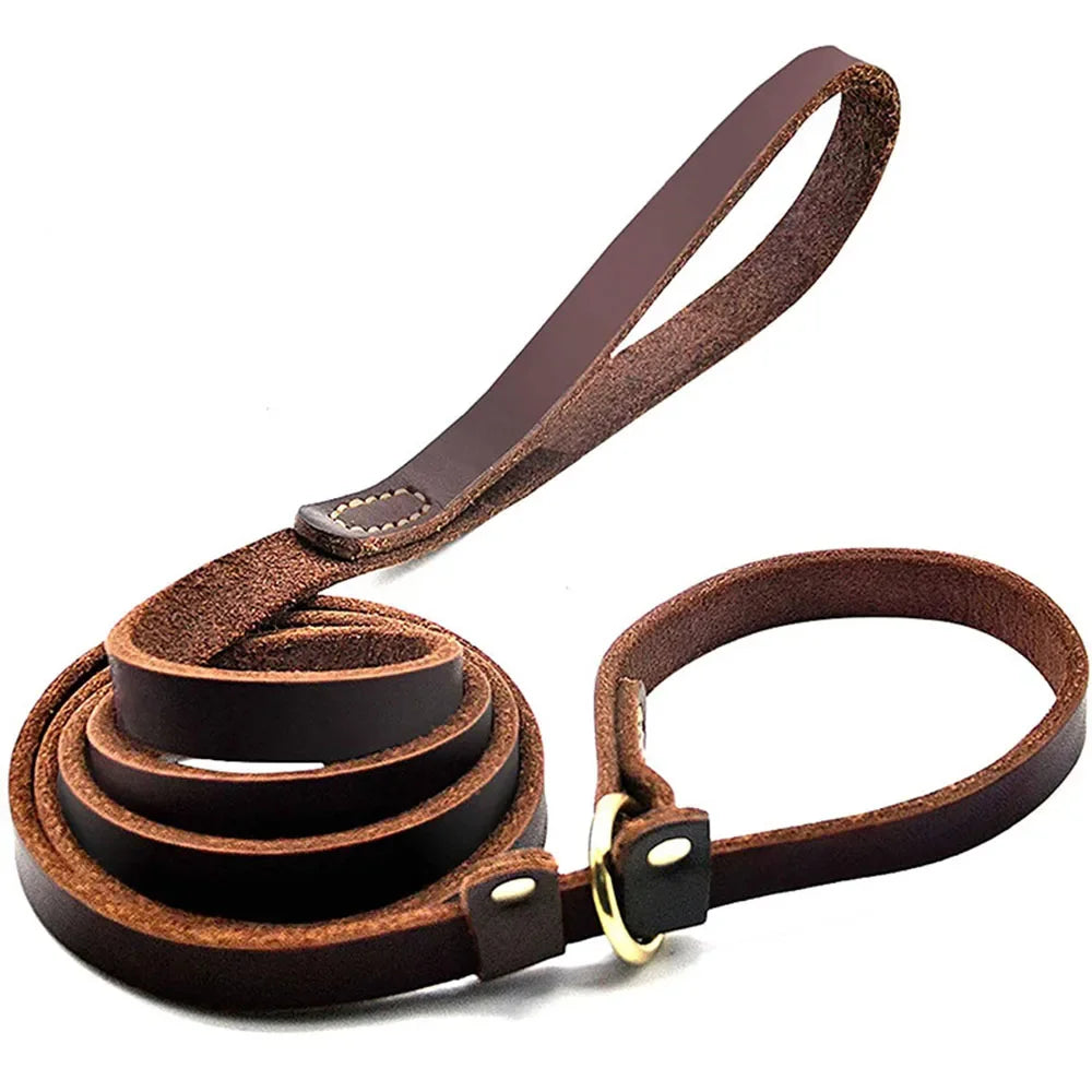 Genuine Leather Dog Leash