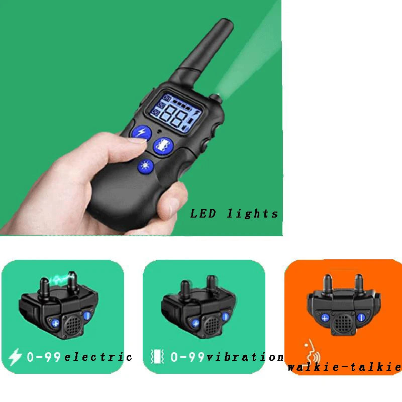 2000m Walkie-Talkie Pet Dog Training Collar