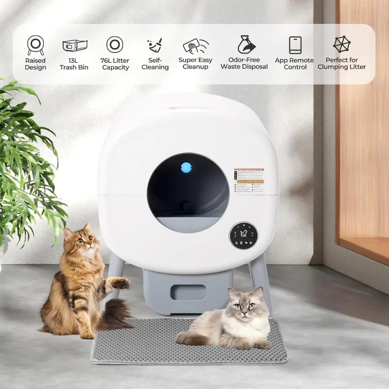 Extra Large Automatic Litter Box Self Cleaning