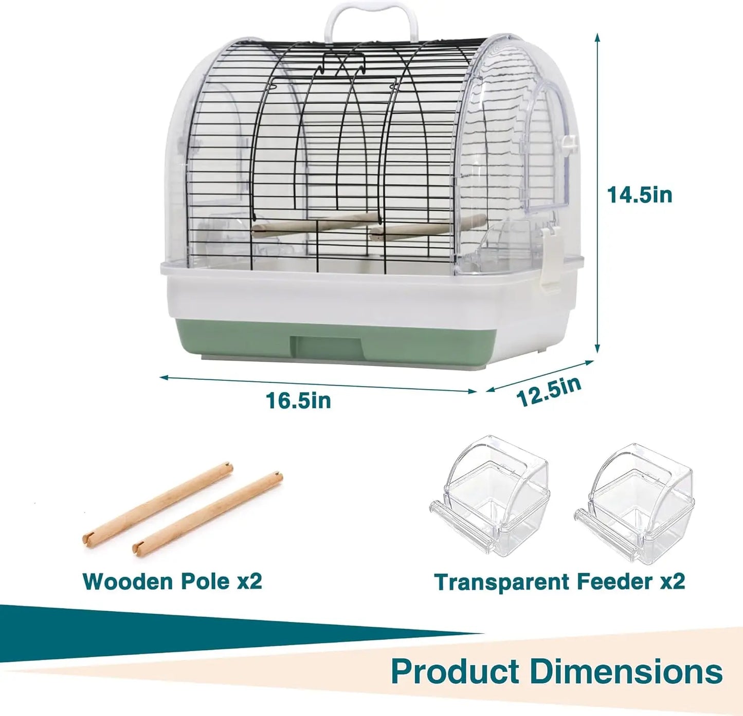 Portable Bird Cage Carrier