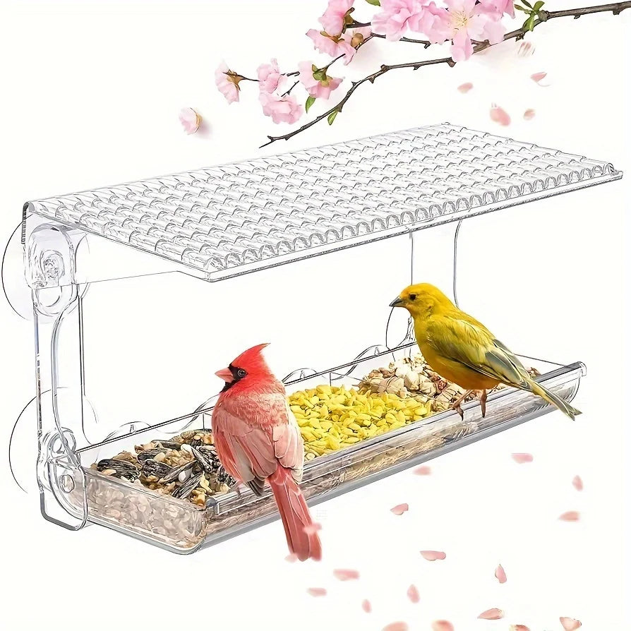 Indestructible Large Window Bird Feeder