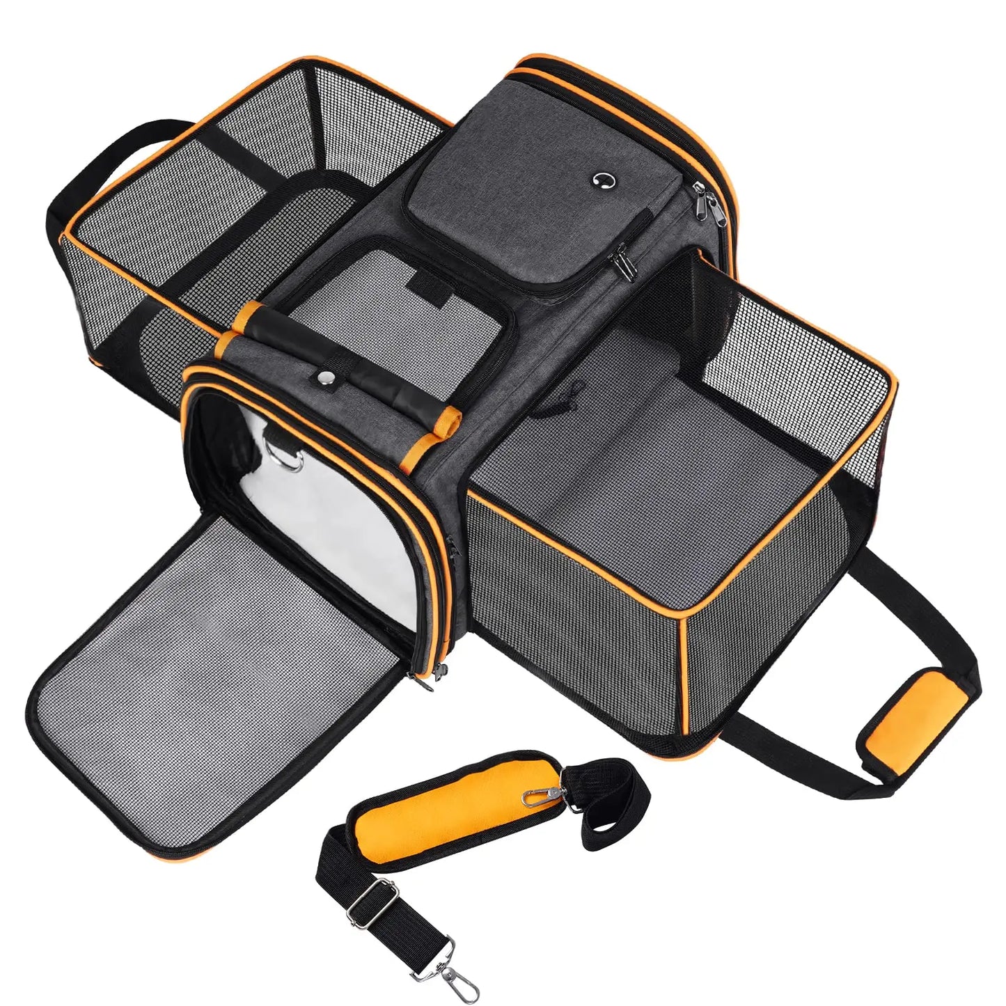 Large Reversible Expandable Cat and Dog Carrier