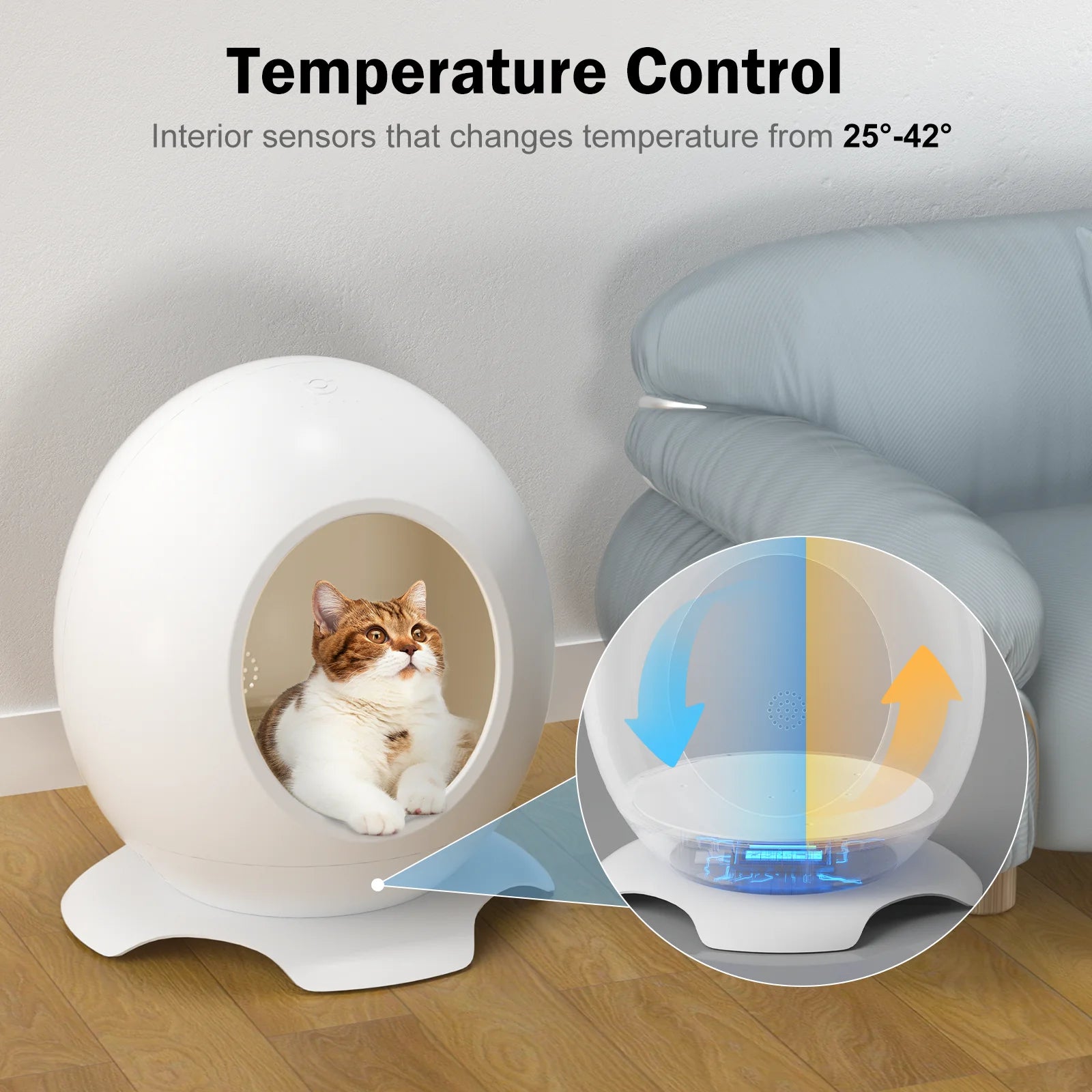 Modern Round Pet Bed for Cats or Small Dogs, Mini Medium Sized Dog Cat Bed Self Warming Autumn Winter Indoor Snooze Sleeping