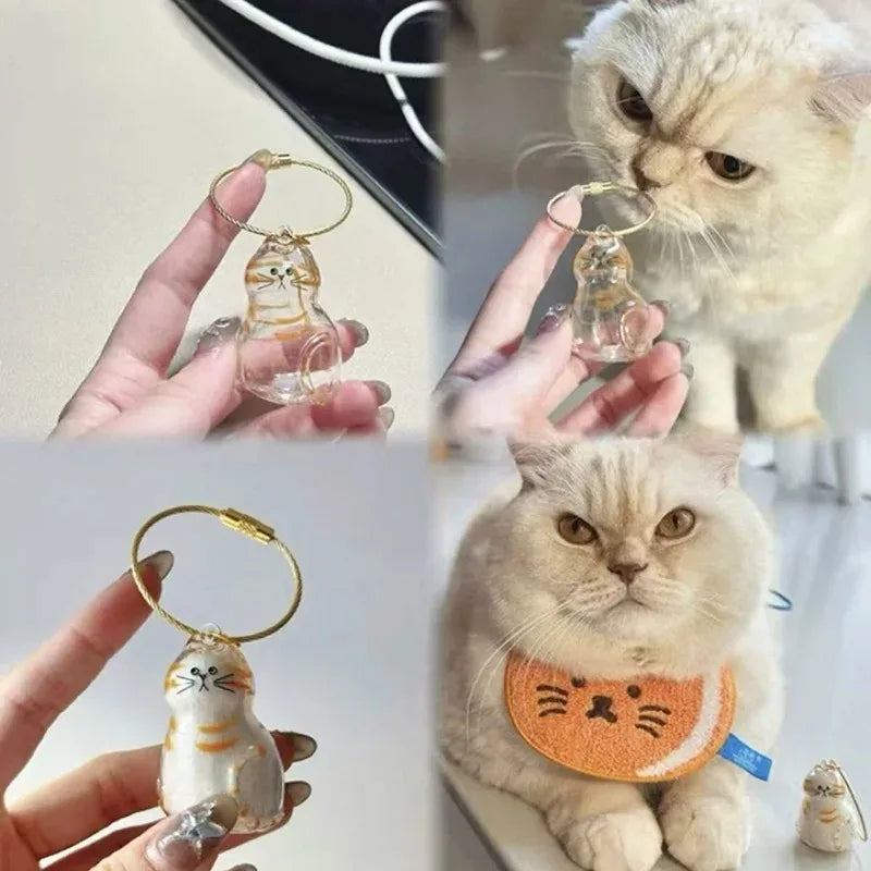 Ginger Cat Keychain Pendant