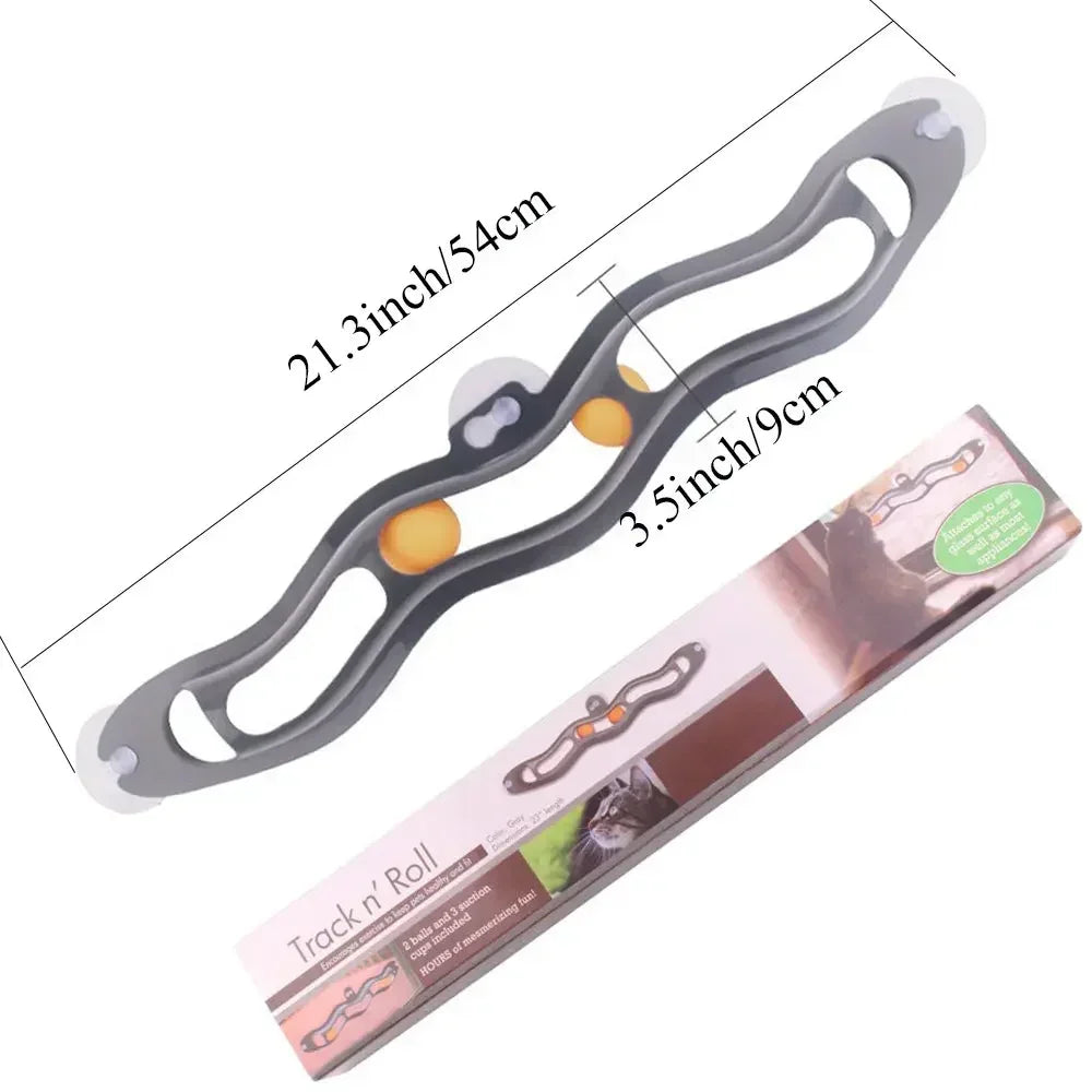 New Track Cat Toy Plastic Sucker Track Ball