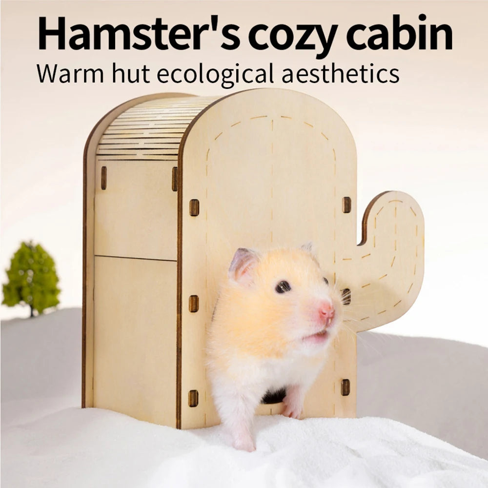 Wooden Hamster Cage