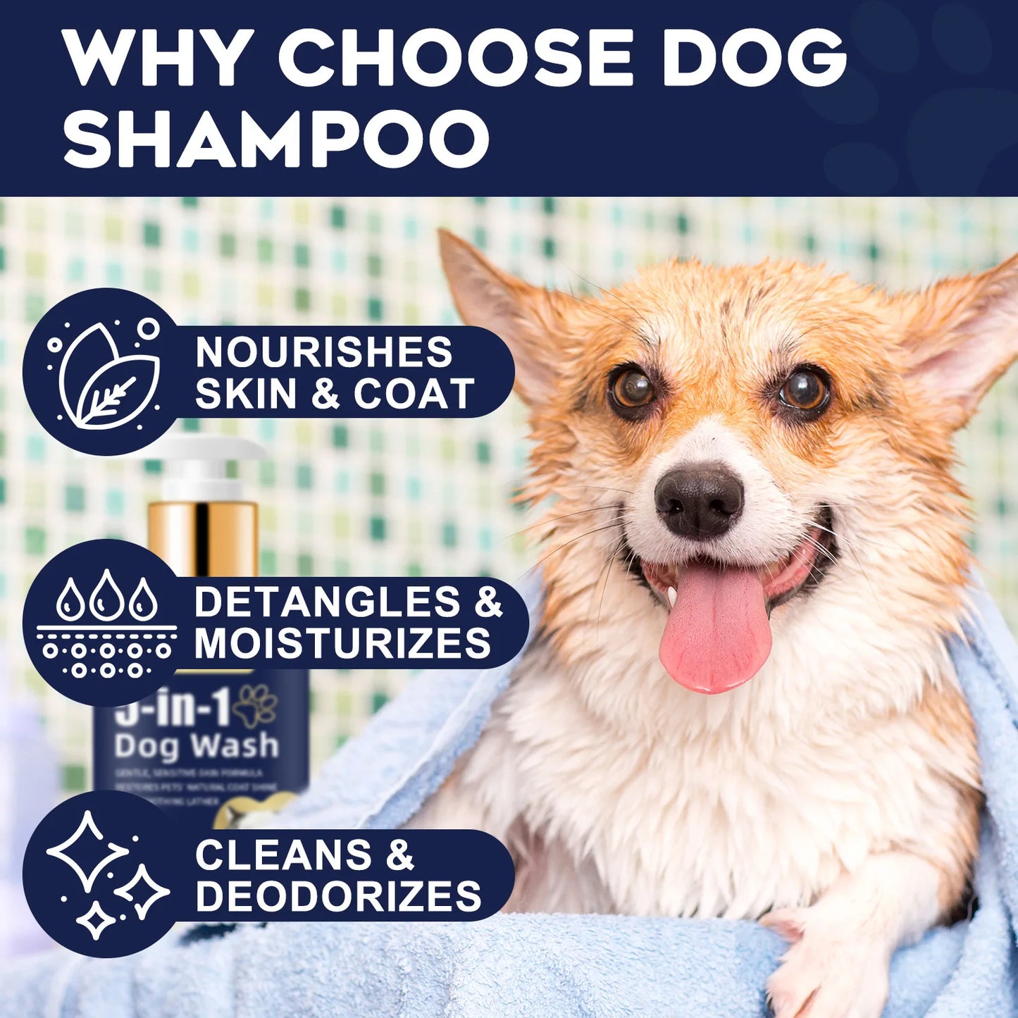 Pet skin and hair shampoo
