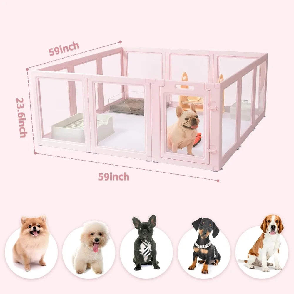 Clear Acrylic Dog Playpen House
