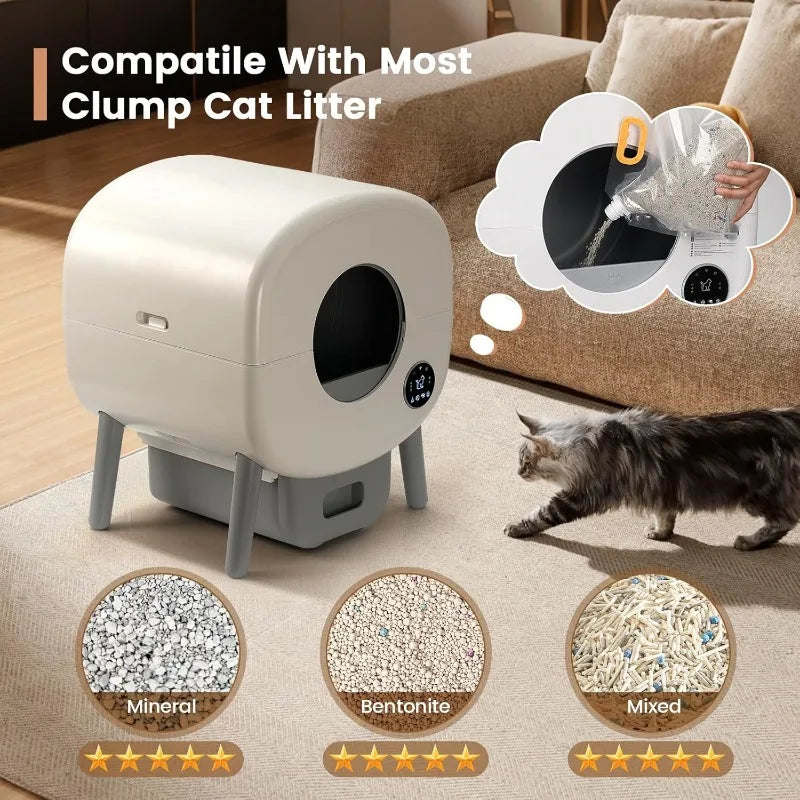 Extra Large Automatic Litter Box Self Cleaning