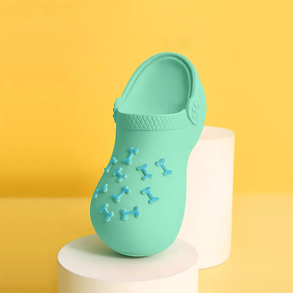 Dog Squeaky Latex Slipper Toy,