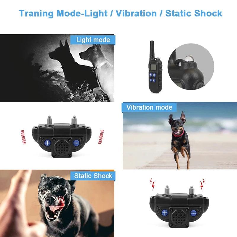 2000m Walkie-Talkie Pet Dog Training Collar