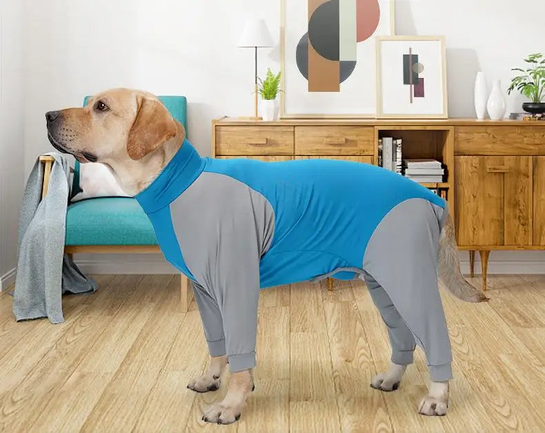 Double color blocking comfortable all-season pet dog suit