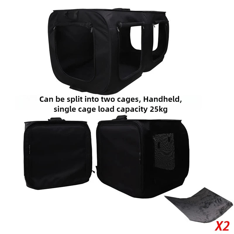 Foldable Car Mounted Dog Carriers Cage