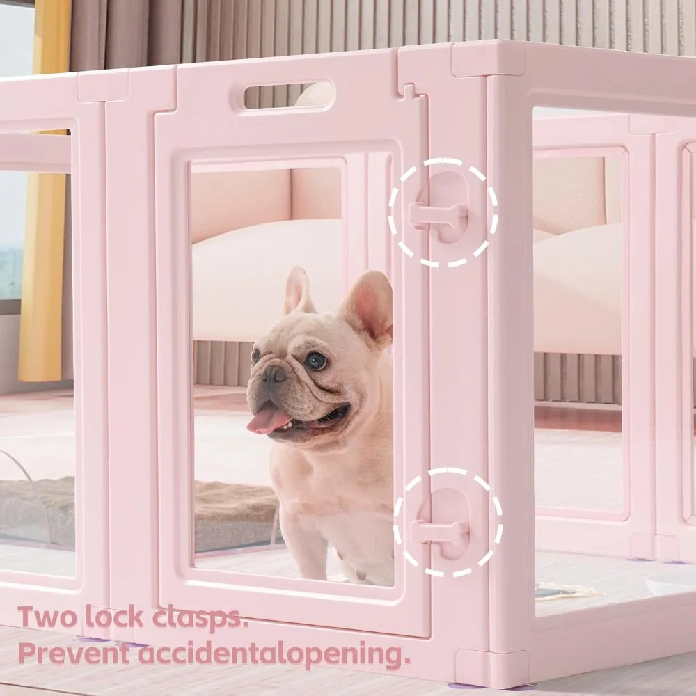 Clear Acrylic Dog Playpen House