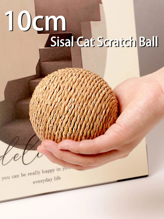 10CM Interactive Sisal Cat Scratching Ball