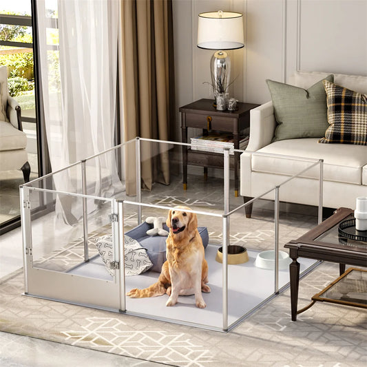 1Pc Large Acrylic Dog Playpen