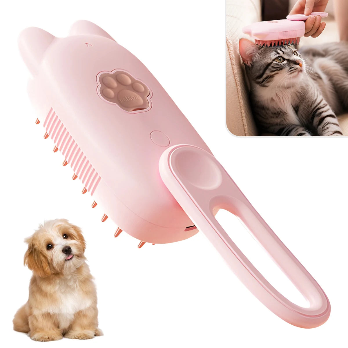 Dog Brush Electric Spray