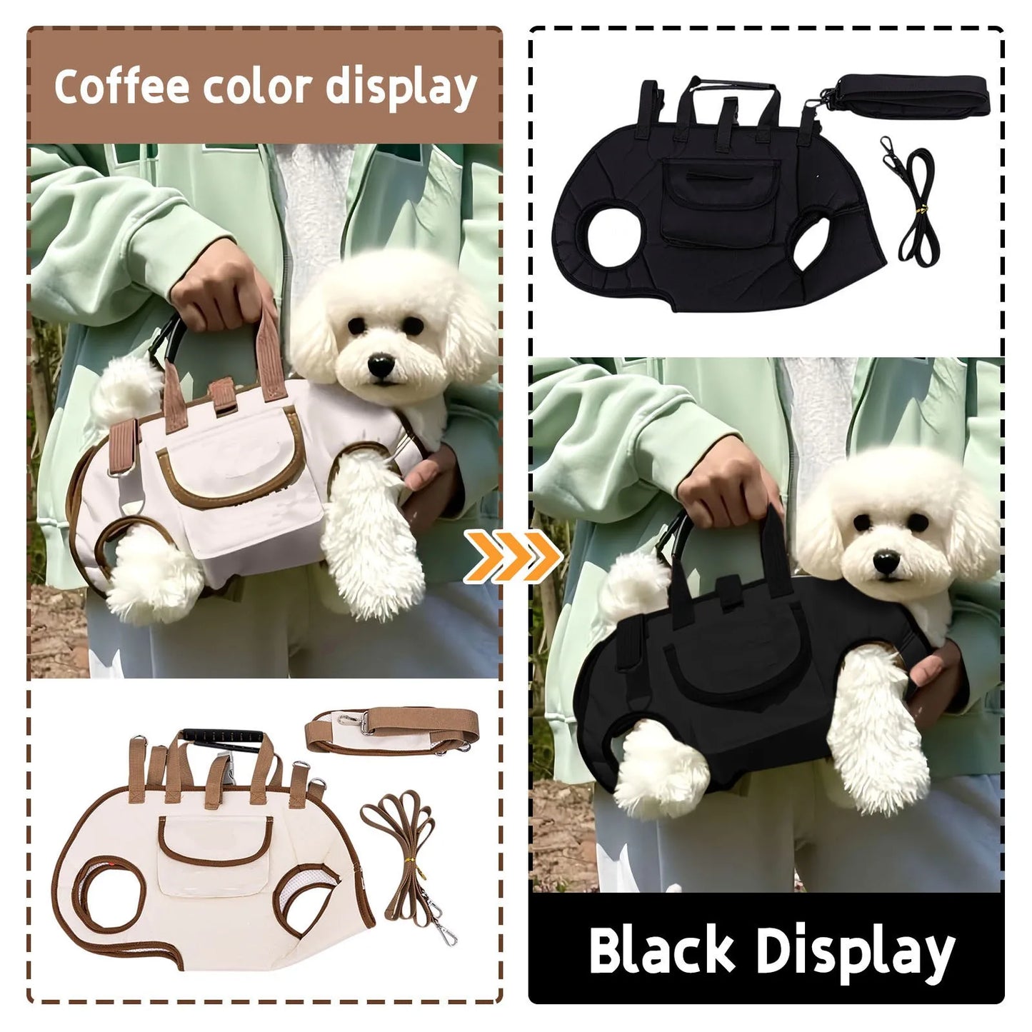 Portable Dog Bag Crossbody shoulder Bag