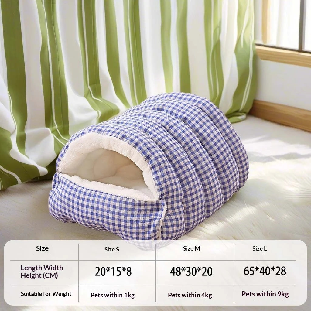 Winter Warm Cat Cave Bed