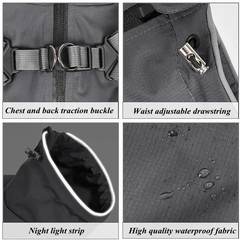 Dog Raincoat With Harness