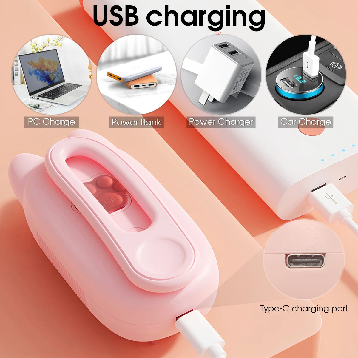 Dog Brush Electric Spray