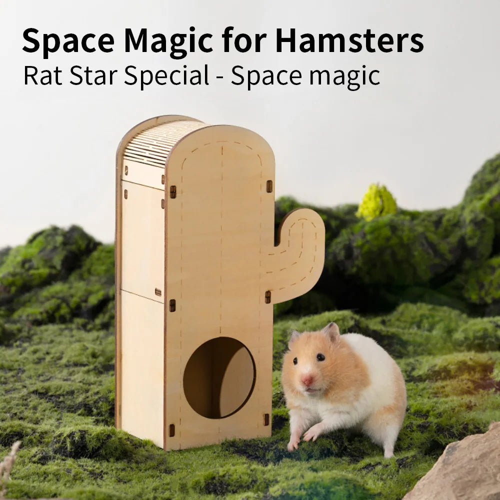Wooden Hamster Cage