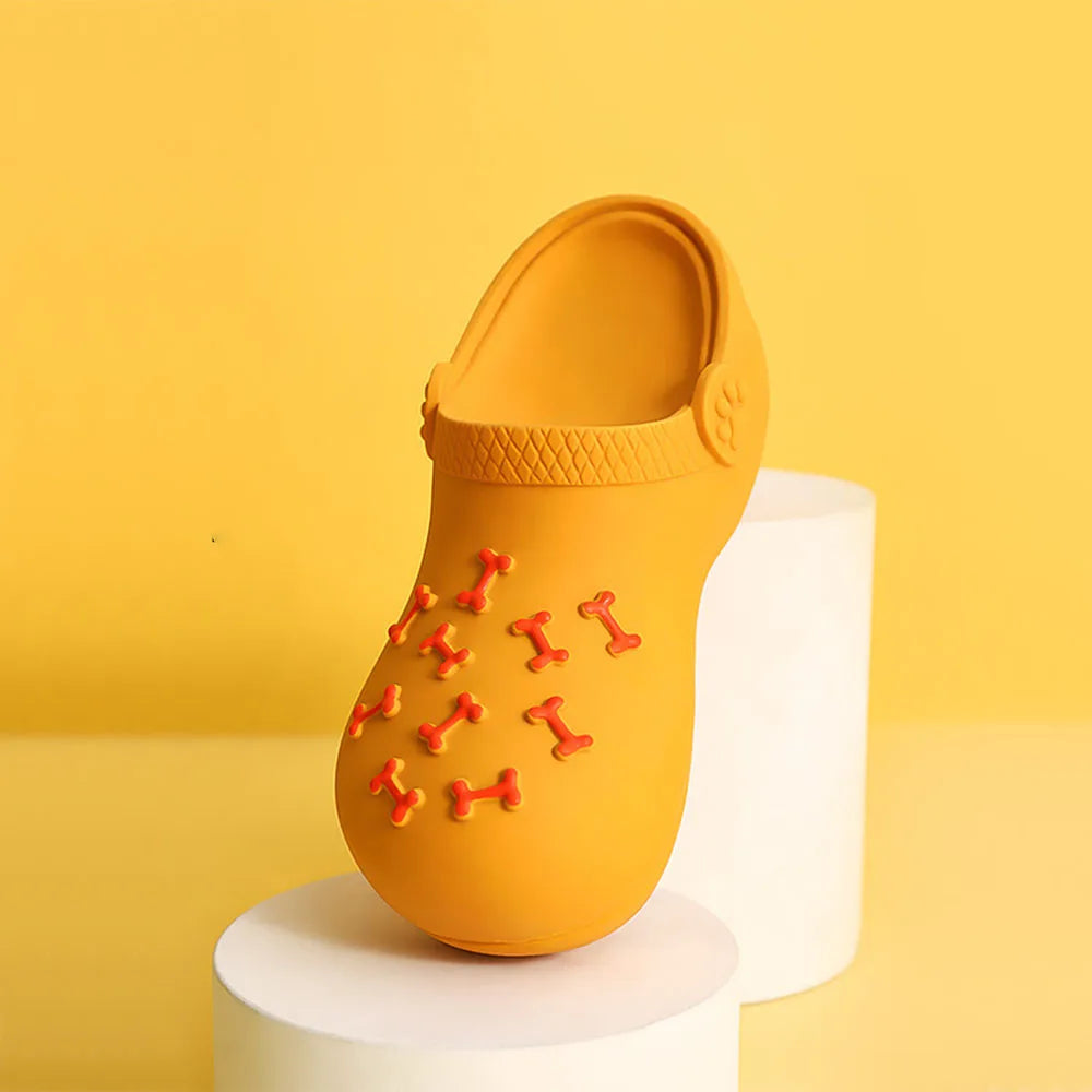 Dog Squeaky Latex Slipper Toy,