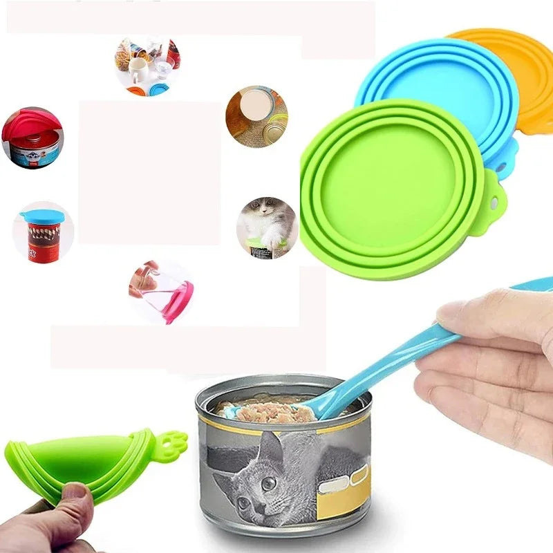 2pcs/set Reusable Pet Food Can Cover