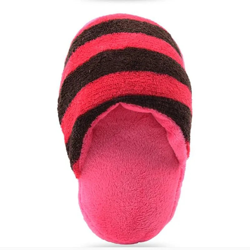 Pet Toys Squeaker Plush Slipper