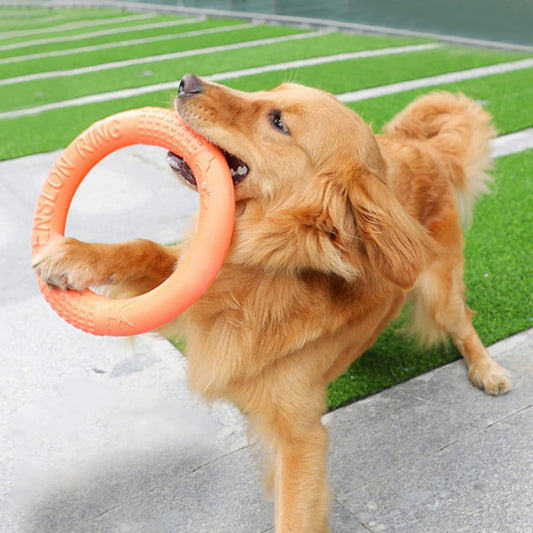 1pc Orange Dog Toys Pet Flying Disk