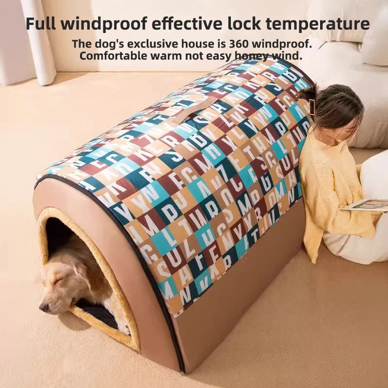 2024 New Dog Kennel Winter Warm