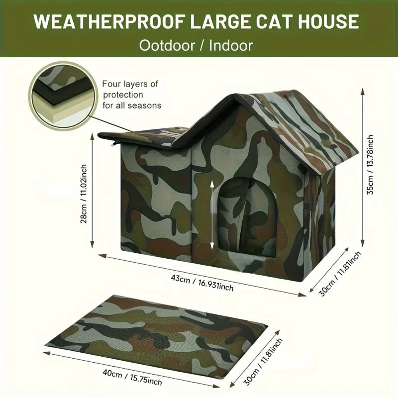 Oxford Cloth Cat House