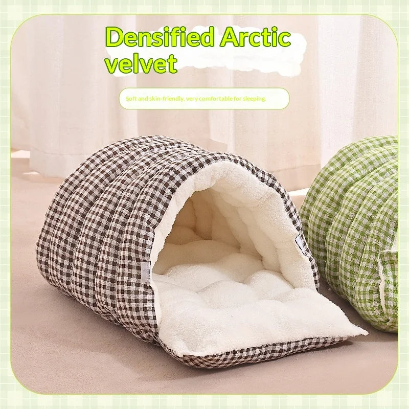 Winter Warm Cat Cave Bed
