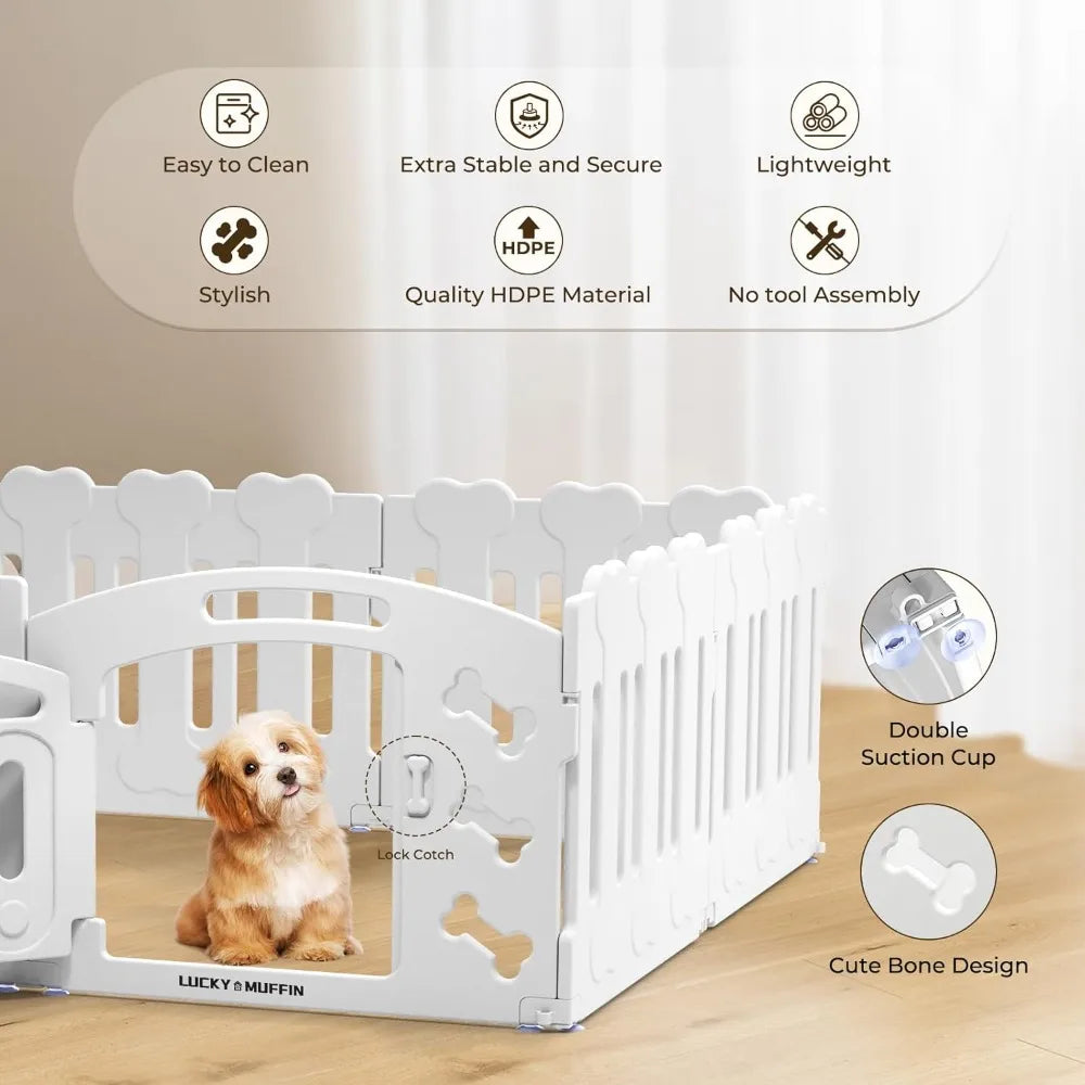 Dog Playpen with Door, 24 H,