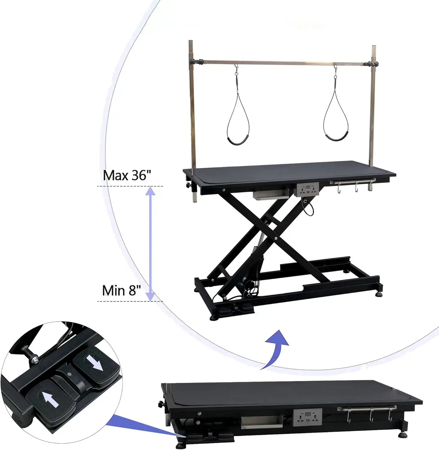 Lift Pet Grooming Table Heavy Duty Professional X-Type






 Electric Lift Dog Grooming