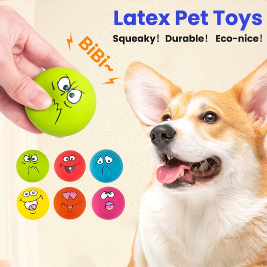 6PCS Latex Dog Squeaky Toys
