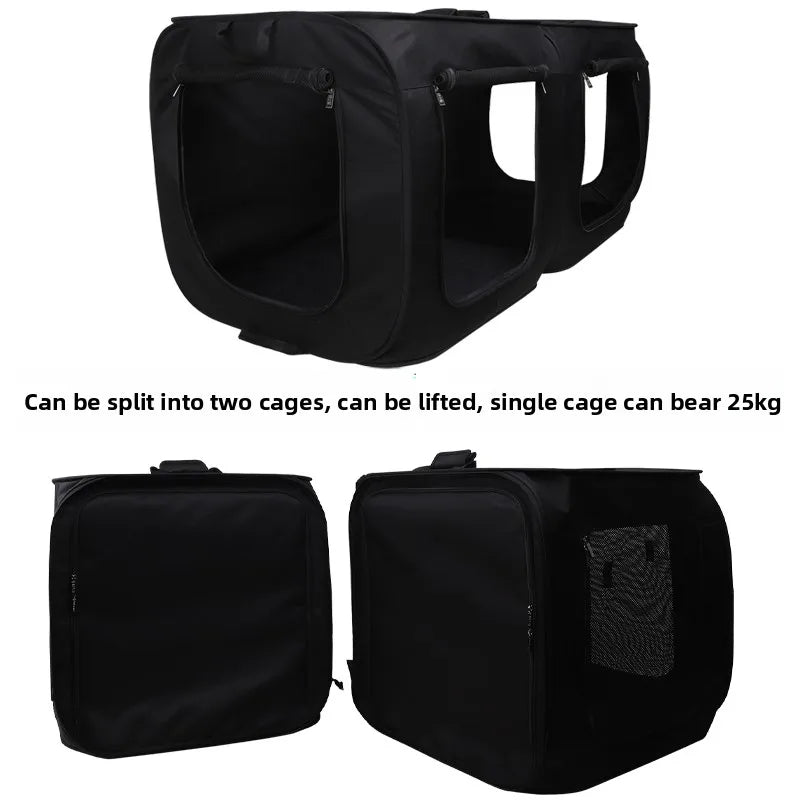 Foldable Car Mounted Dog Carriers Cage